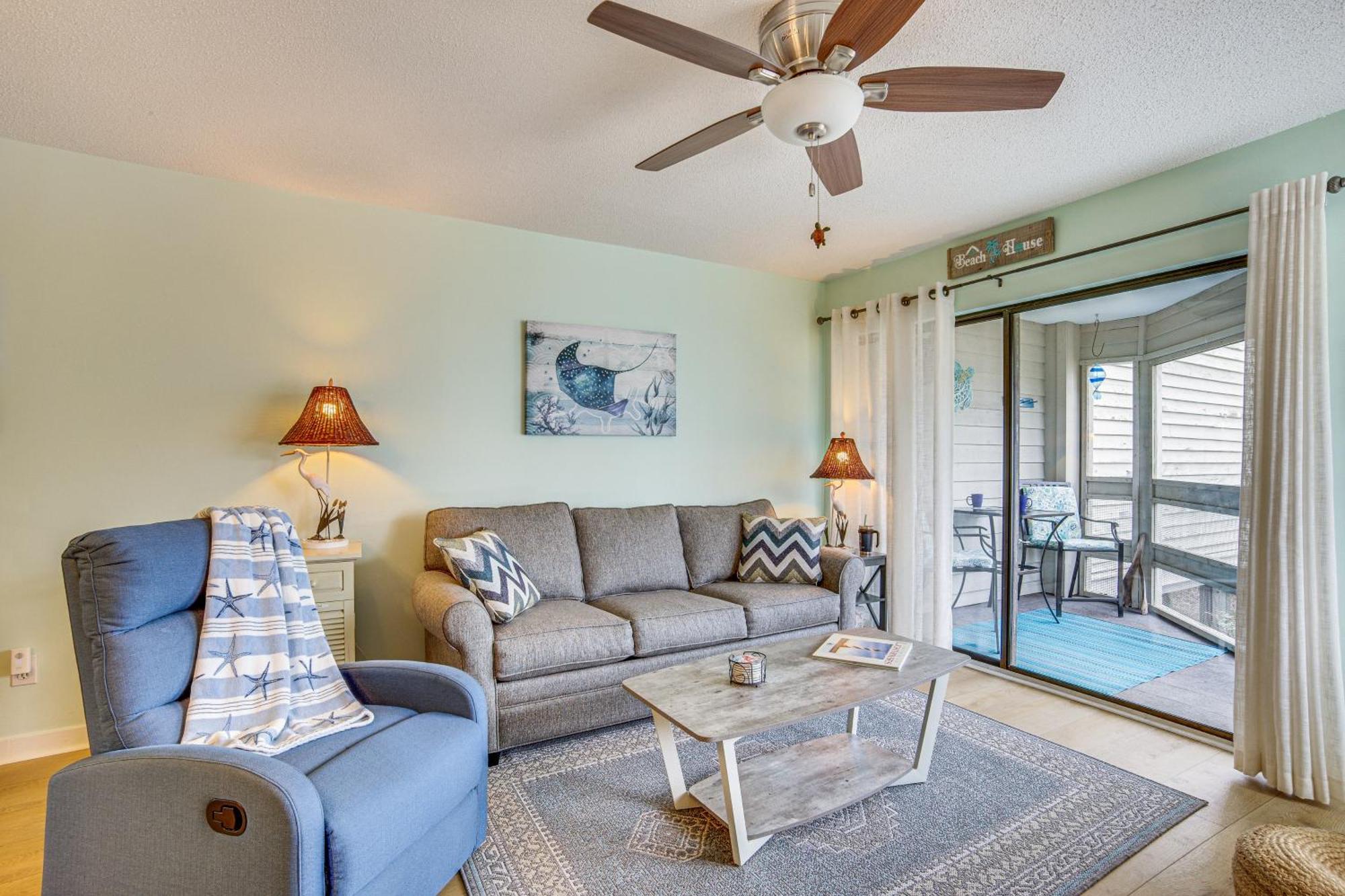 Ocean-View Saint Helena Island Condo - Pool Access Oceanmarsh Subdivision Dış mekan fotoğraf