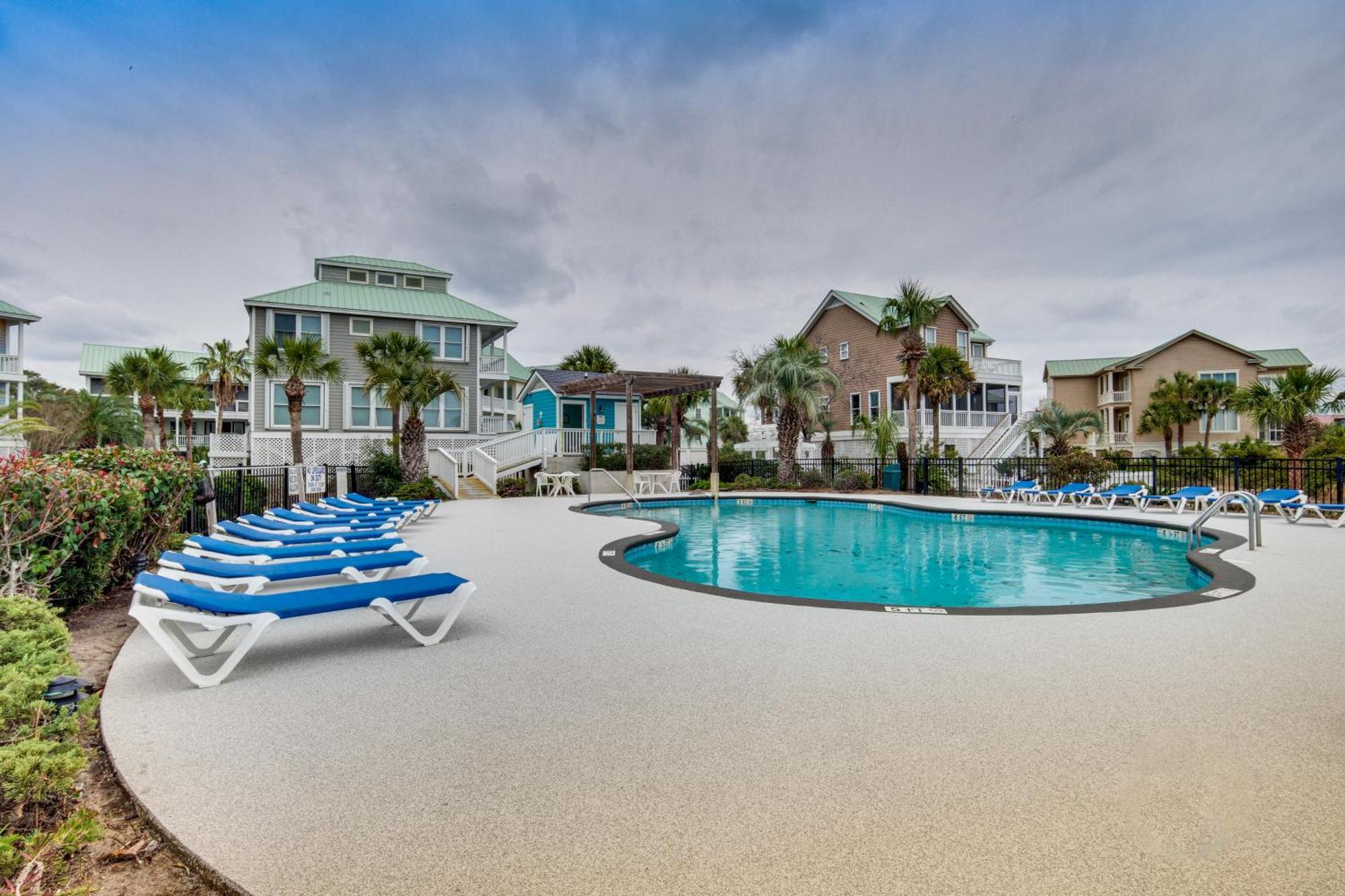 Ocean-View Saint Helena Island Condo - Pool Access Oceanmarsh Subdivision Dış mekan fotoğraf